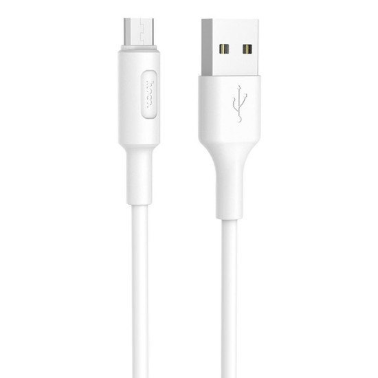 Καλώδιο σύνδεσης Hoco X25 USB σε Micro USB Fast Charging 2.0A Λευκό 1m