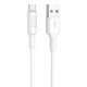 Καλώδιο σύνδεσης Hoco X25 USB σε Micro USB Fast Charging 2.0A Λευκό 1m