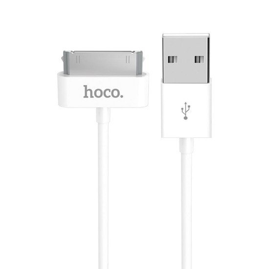 Καλώδιο σύνδεσης Hoco X1 USB σε 30 pin για Apple Λευκό 1m