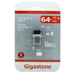 Gigastone Prime Series USB 3.0 Flash Drive και USB-C 64GB OTG για Smartphones & Tablet UC-5400B Refurbished 5 Years Guarantee