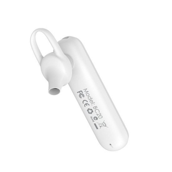 Wireless Mono Headset Borofone BC20 Smart Λευκό