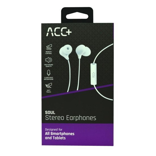 Hands Free Maxcom Soul Stereo Earphones 3.5mm Λευκά με Μικρόφωνο και Πλήκτρο Απάντησης/Σίγασης