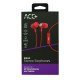 Hands Free Maxcom Soul 2 Stereo Earphones 3.5mm Κόκκινα με Μικρόφωνο και Πλήκτρο Απάντησης/Σίγασης