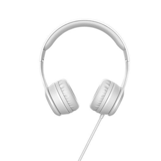 Ακουστικά Stereo Hoco W21 Graceful Charm 3.5mm με Μικρόφωνο Γκρι