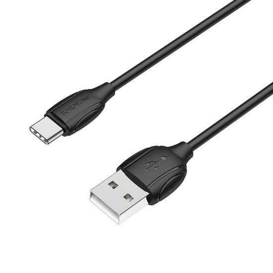 Καλώδιο σύνδεσης Borofone BX19 Benefit USB σε USB-C 3A 1μ Μαύρο