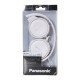 Ακουστικά Stereo Panasonic RP-HF100E-W 3.5mm με δυνατότητα Αναδίπλωσης και Μηχανισμό Περιστροφής Άσπρα
