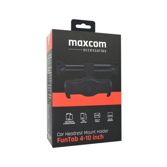 Βάση Στήριξης Προσκεφάλου Maxcom Fun Tab Μαύρη για Κινητά και Tablet 4" - 10"
