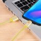 Καλώδιο σύνδεσης Hoco UPL 12 Plus USB σε USB-C 3.0A με PVC Jelly και Φωτεινή Ένδειξη 1,2m Χρυσαφί