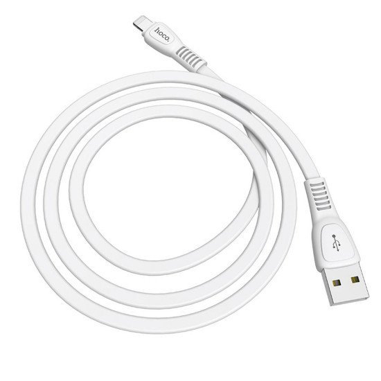 Καλώδιο σύνδεσης Hoco X40 Noah USB σε Lightning Fast Charging 2.4A Λευκό 1m