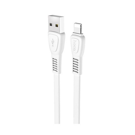Καλώδιο σύνδεσης Hoco X40 Noah USB σε Lightning Fast Charging 2.4A Λευκό 1m