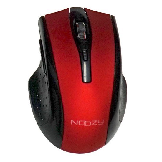 Ασύρματο Ποντίκι Noozy SW-16 USB 6D 2.4GHz με 6 Πλήκτρα και 1600DPI Μαύρο-Κόκκινο