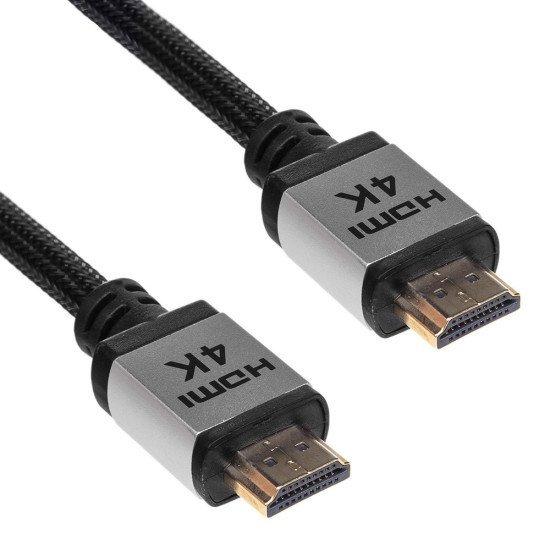 Καλώδιο σύνδεσης HDMI Akyga AK-HD-15P Αρσενικό σε Αρσενικό Full 3D 4K Gold Plated CCS CEC & ARC 1.5m Μαύρο