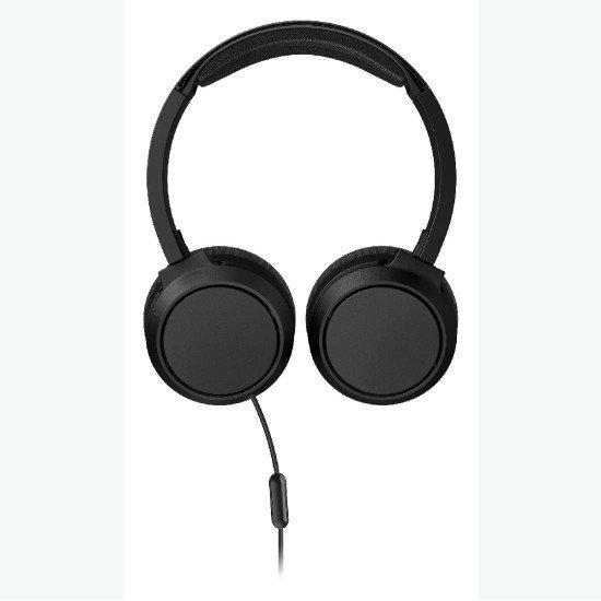 Ακουστικά Stereo Philips On-Ear Stereo 3.5mm TAH4105BK/00 Μαύρο με Μικρόφωνο, Πλήκτρο Απάντησης