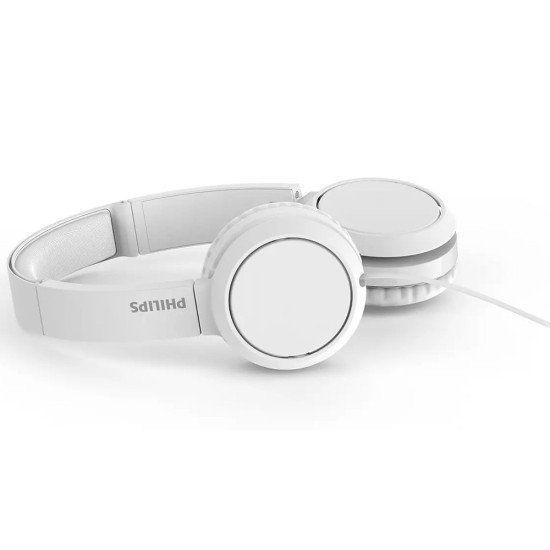 Ακουστικά Stereo Philips On-Ear Stereo 3.5mm TAH4105WT/00 Λευκό με Μικρόφωνο, Πλήκτρο Απάντησης