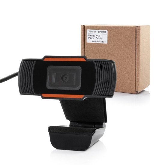 USB Webcam W11 Full HD 1920x1080  Μαύρo με Ενσωματωμένο Μικρόφωνο με USB Καλώδιο 150cm