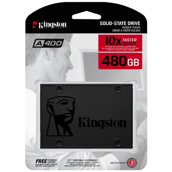 Σκληρός Δίσκος Kingston SA400S37/480G A400 2.5" SATA III 480GB SSD