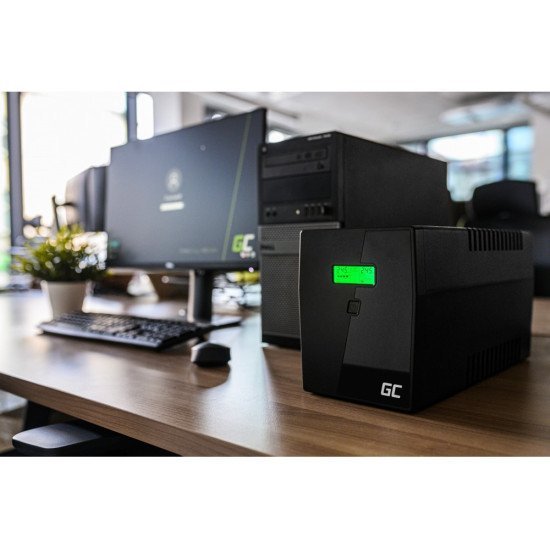 UPS Green Cell UPS09 Microsine 2000VA LCD 12V 9Ah 1400W 2x Schuko + 2x IEC 146 x 205 x 397 mm