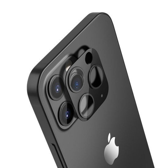 Προστασία Κάμερας Hoco 3D Metal για Apple iPhone 12 Pro Max Μαύρο