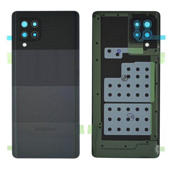 Καπάκι Μπαταρίας Samsung SM-A426B Galaxy A42 Μαύρο με Τζαμάκι Κάμερας OEM Type A