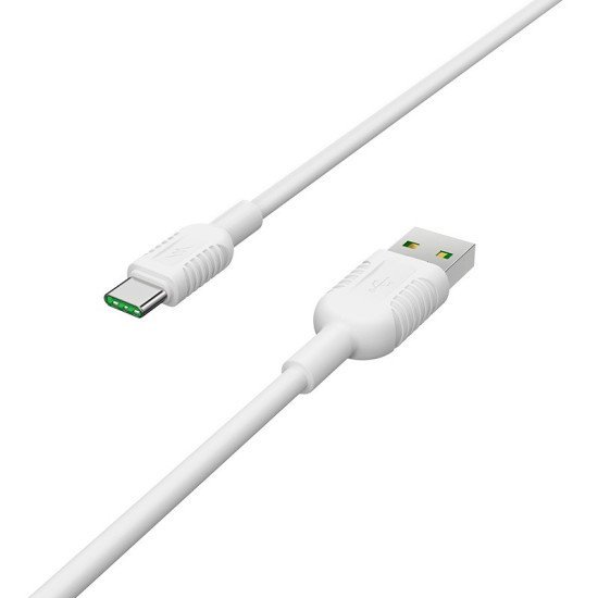 Καλώδιο σύνδεσης Borofone BX33 Billow USB σε USB-C με 4.5V / 5A or 5V / 4.5A 22W 1μ Λευκό