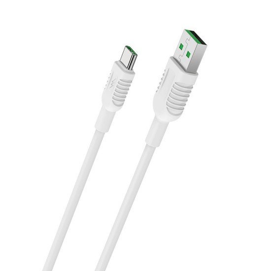 Καλώδιο σύνδεσης Borofone BX33 Billow USB σε USB-C με 4.5V / 5A or 5V / 4.5A 22W 1μ Λευκό