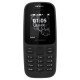 Nokia 105 (2019) 4th Edition  1.77" Μαύρο EU Χωρίς Ελληνικό Μενού