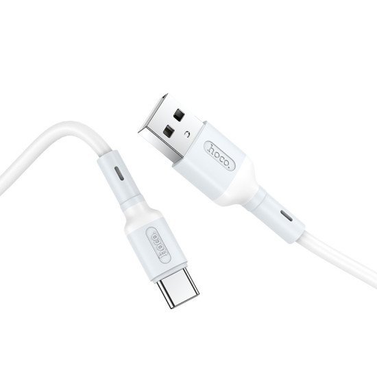 Καλώδιο Σύνδεσης Hoco X65 Prime USB σε USB-C για Γρήγορη Φόρτιση και Μεταφορά Δεδομένων 2.4A Λευκό 1μ