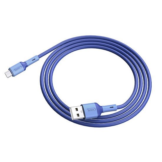 Καλώδιο Σύνδεσης Hoco X65 Prime USB σε Micro USB για Γρήγορη Φόρτιση και Μεταφορά Δεδομένων 2.4A Μπλε 1m