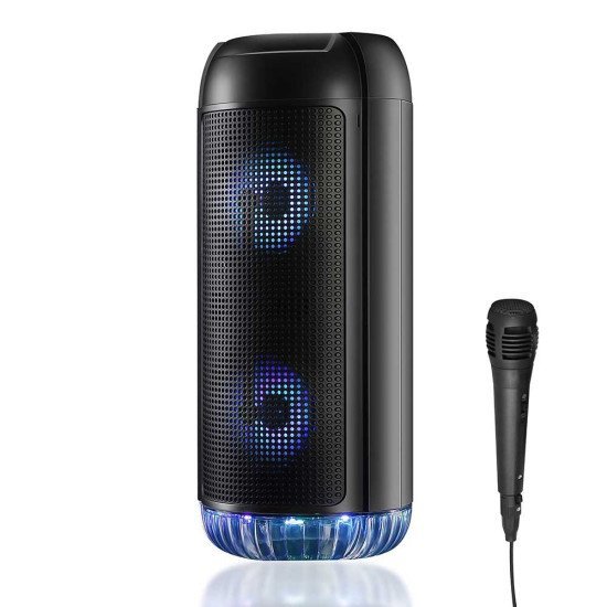 Φορητό Ηχείο Bluetooth Media-Tech Partybox Karaoke MT3174 30W, AUX-IN, 3.5mm, BT 5.0, USB, Micro SD, Ραδιόφωνο, Μικρόφωνο με LED Φωτισμό