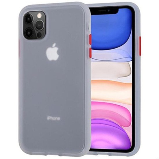 Θήκη Goospery Peach Garden Bumper για Apple iPhone 13/ iPhone 14 Διάφανο Λευκό