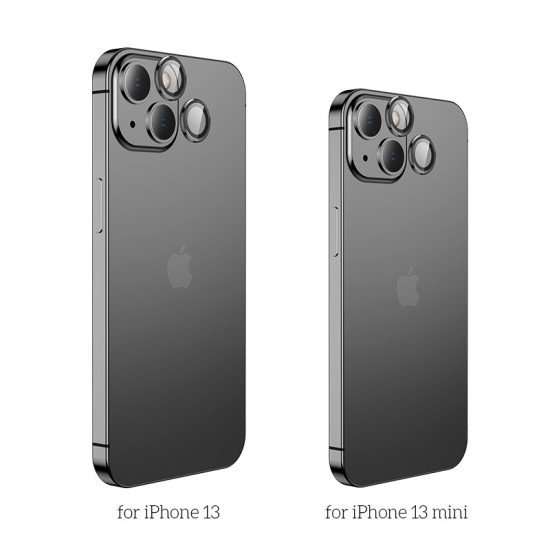 Προστασία Κάμερας Hoco 3D Metal για Apple iPhone 13 /  iPhone 13 mini  Μαύρο