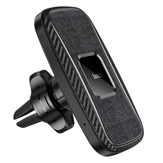 Βάση Στήριξης Αυτοκινήτου Hoco CA75 Magnetic με Δυνατότητα Επέκτασης Βραχίονα και Wireless Charger 15W USB-C Μαύρο