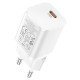 Φορτιστής Ταξιδίου Hoco N19 Rigorous PD25W με Fast Charging 25W USB-C Λευκό