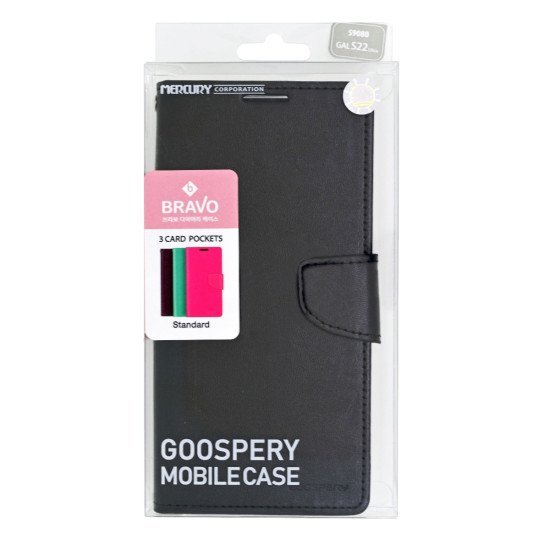 Θήκη Book Goospery Bravo Diary για Samsung SM-S908 S22 Ultra Μαύρο