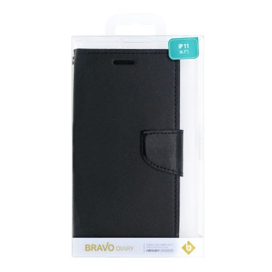 Θήκη Book Goospery Bravo Diary για Apple iPhone 11 Μαύρο