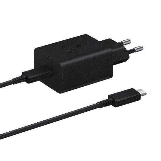 Φορτιστής Ταξιδίου Samsung Super Fast Charging T4510XBE 45W με έξοδο Usb-C και Καλώδιο Μαύρος