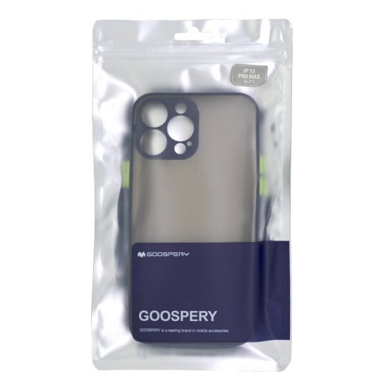 Θήκη Goospery Camera Protect Peach Garden Bumper για Apple iPhone 13 Pro Max Μπλέ