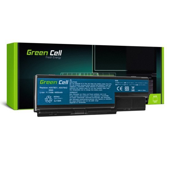 Μπαταρία Green Cell AC03 AS07B31 AS07B41 AS07B51 για Acer Aspire 5220 5520 5720 7720 7520 5315 5739 6930 5739G/ 11.1V 4400 mAh