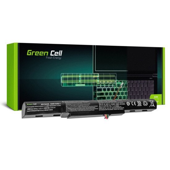 Μπαταρία Green Cell AC51 AS16A5K  για Acer Aspire E15 E5-553 E5-553G E5-575 E5-575G F15 F5-573 F5-573G/ 14.8V 2200 mAh