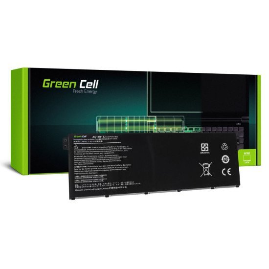 Μπαταρία Green Cell AC52 AC14B13J AC14B18J για Acer Aspire ES1-111M ES1-331 ES1-531 ES1-533 ES1-571/ 11.4V 2100mAh