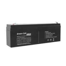 Μπαταρία Green Cell AGM18 VRLA (12V 2.3Ah) 0.92  kg 179 × 35 × 66mm Μaintenance Free για Συστήματα Συναγερμών και Ταμειακές Μηχανές