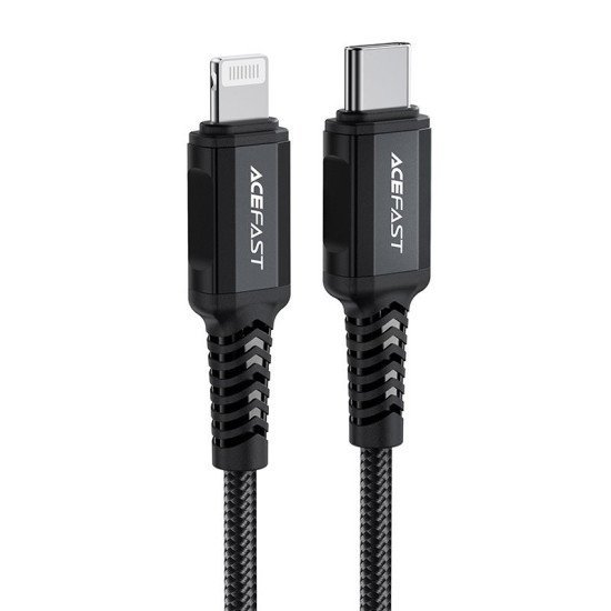 Καλώδιο σύνδεσης Acefast C4-01 USB-C σε Lightning Braided 3.0A 30W Apple Certified MFI 1.8m. Μαύρο