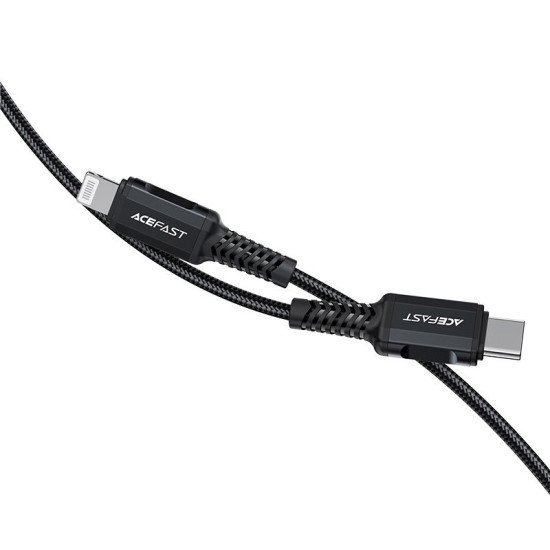 Καλώδιο σύνδεσης Acefast C4-01 USB-C σε Lightning Braided 3.0A 30W Apple Certified MFI 1.8m. Μαύρο