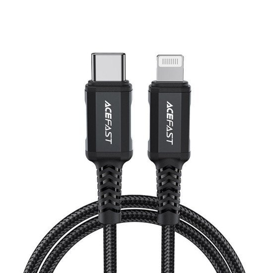 Καλώδιο σύνδεσης Acefast C4-01 USB-C σε Lightning Braided 3.0A 30W Apple Certified MFI 1.8m. Μαύρο