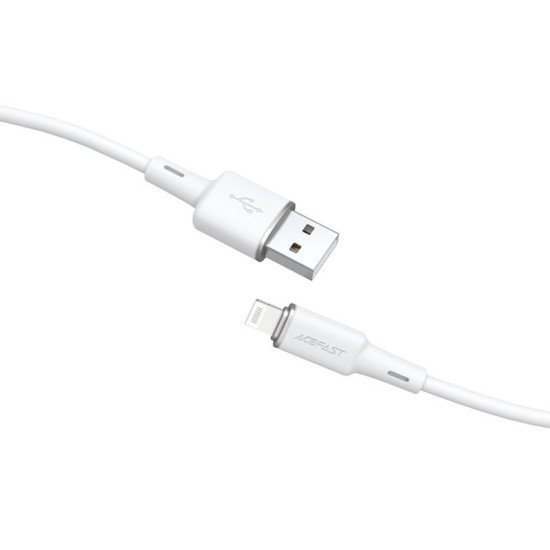 Καλώδιο σύνδεσης Acefast C2-02 USB-A σε Lightning 2.4A  Apple Certified MFI 1.2m Λευκό