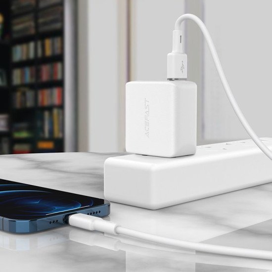 Καλώδιο σύνδεσης Acefast C2-02 USB-A σε Lightning 2.4A  Apple Certified MFI 1.2m Λευκό