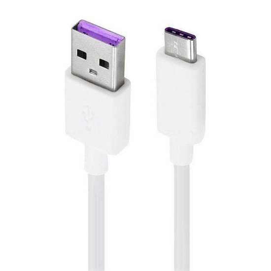 Καλώδιο σύνδεσης Ancus HiConnect USB σε USB-C 5A Λευκό 1m