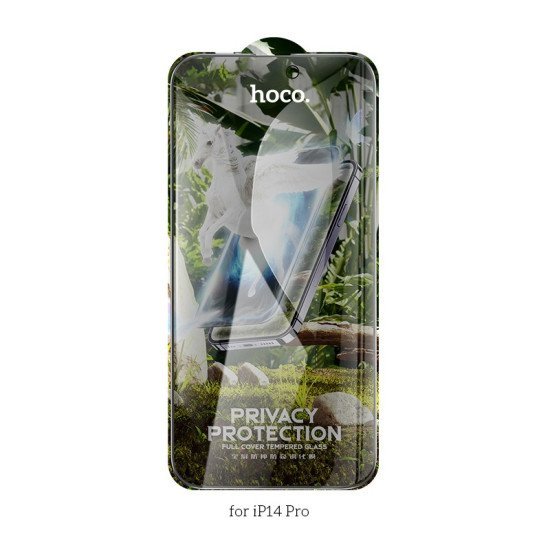 Tempered Glass Hoco G11 30 Μοίρες Privacy Angle Anti-Static Full Screen 2.5D για Apple  iPhone 14 Pro