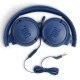 Ακουστικά Stereo On-ear JBL Tune 500 3.5mm Pure Bass Sound με Μικρόφωνο JBLT500BLU Μπλε
