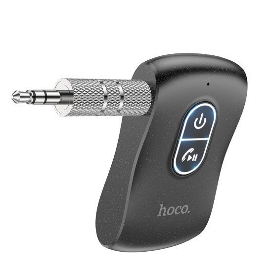 Bluetooth Transmitter Hoco E73 Pro Journey 2-in-1 BT v5.0,έξοδος AUX 3.5mm και USB-C με Ενσωματωμένο Μικρόφωνο Μαύρο